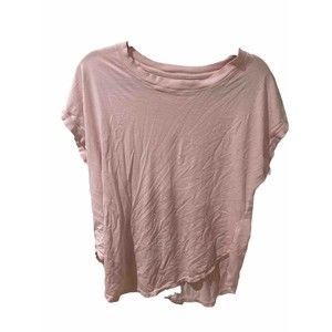 Lou & Grey Women’s Pink Crew Neck T Shirt Size Small